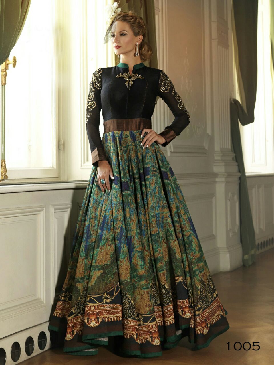 Gorgeous Party Wear Rama Green Color Western Wear 3 Piece Suit - Fashion  Mantra